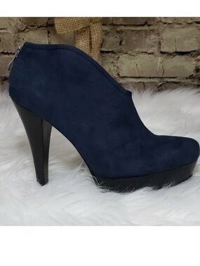 Bakers Black Platform Ankle Boot Booties Heels Womens Size  5 Vintage Rare